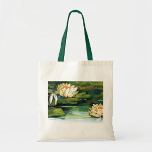 Vintage Lotus Tote Bag