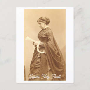 Vintage Louisa May Alcott Portrait Postcard