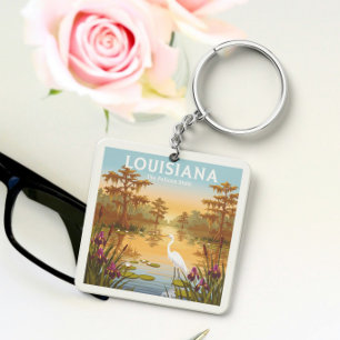 Vintage Louisiana Keychain