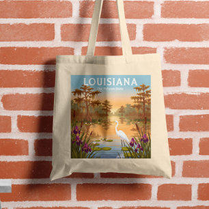 Vintage Louisiana Tote Bag