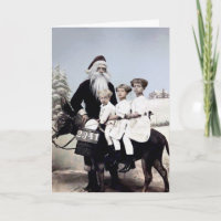 Vintage Lousy Santa Holiday Card