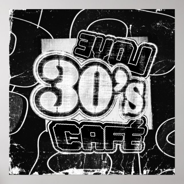 Vintage Love 30's Cafe - Poster (Front)
