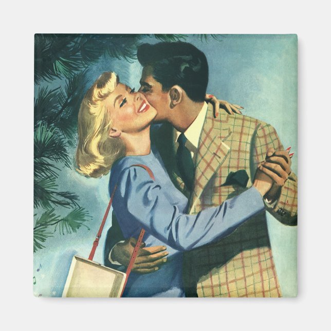 Vintage Love and Romance, Christmas Dance Magnet (Front)