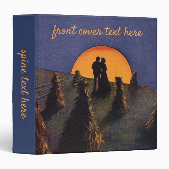 Vintage Love and Romance, Harvest Moon Kiss Binder (Front/Spine)
