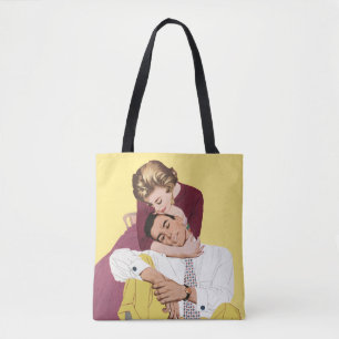 Vintage Love and Romance, Newlyweds Tote Bag