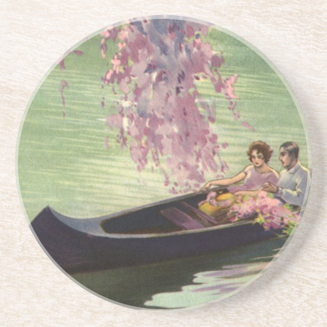 Vintage Love and Romance, Romantic Canoe Ride Coaster (Front)