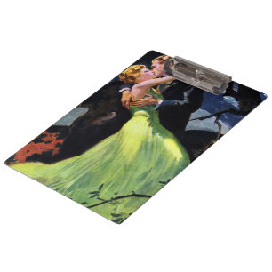 Vintage Love and Romance, Romantic Kiss Clipboard