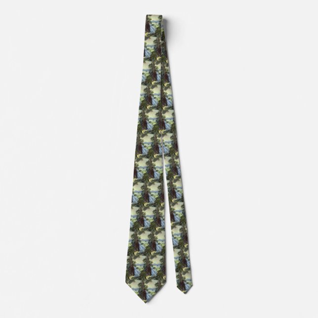 Vintage Love and Romance, Romantic Tropical View Tie (Front)