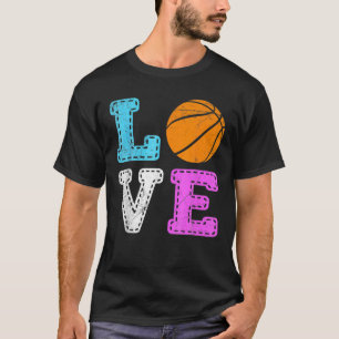 Vintage Love Basketball Team Fan Basketball Lover T-Shirt