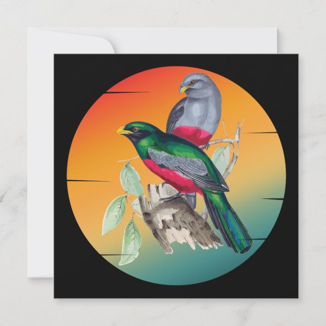 Vintage love birds  (Front)