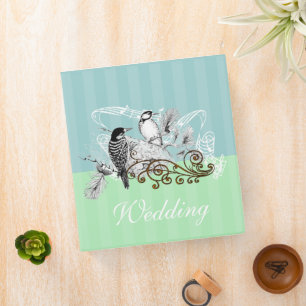 Vintage Love Birds Binder