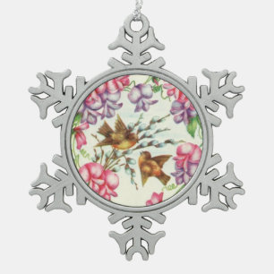 Vintage Love Birds Ornament