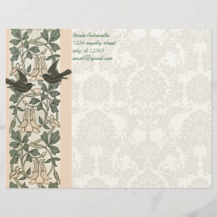 Vintage Love Birds Stationery