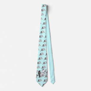 Vintage Love Birds Wedding Tie
