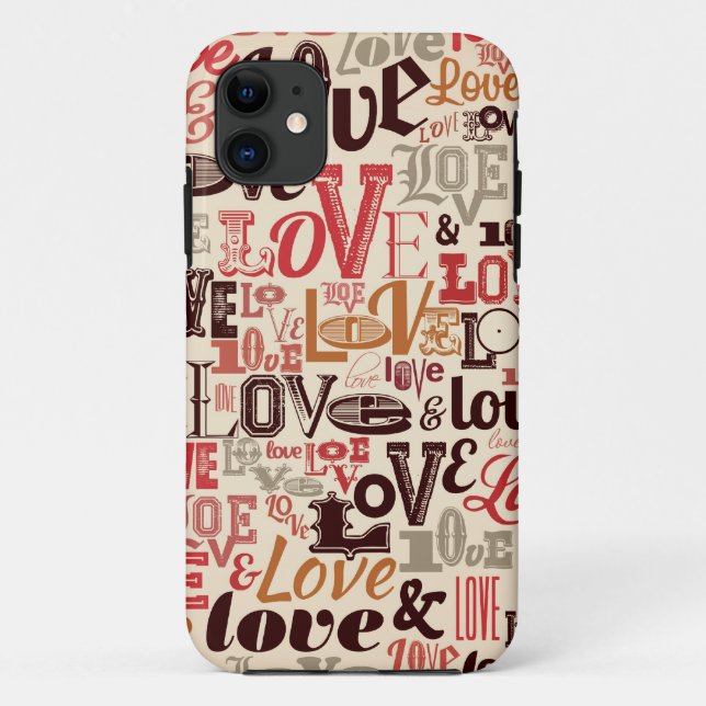 Vintage Love Case-Mate iPhone Case (Back)