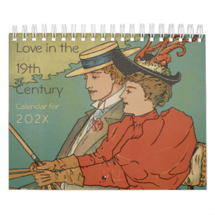 Vintage Love in the 19th Century Newlyweds Calendar