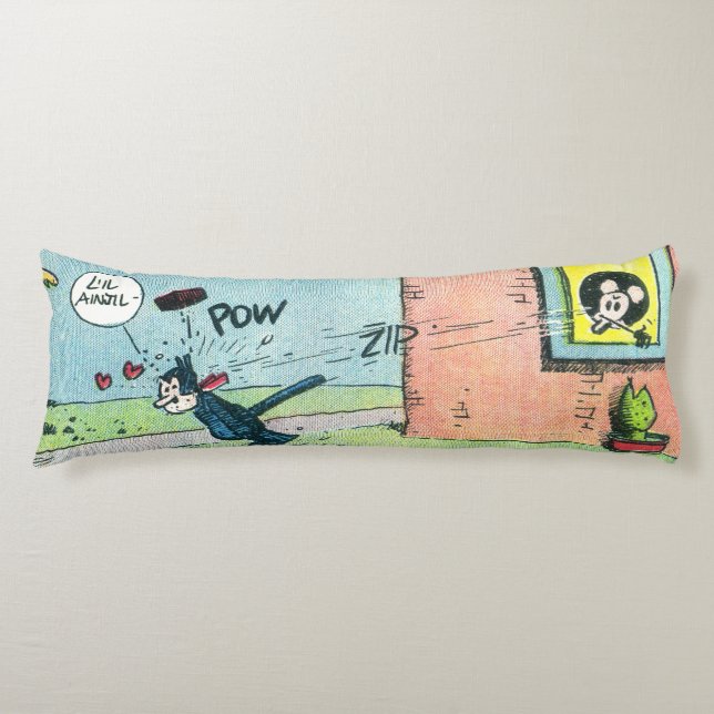 Vintage “Love Is a Brick” Body Pillow (Front)