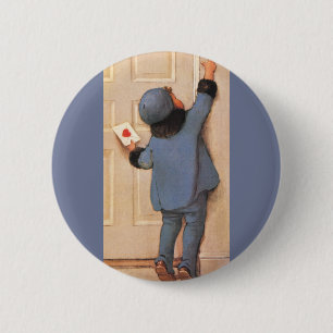 Vintage Love Letter by Jessie Willcox Smith 2 Inch Round Button