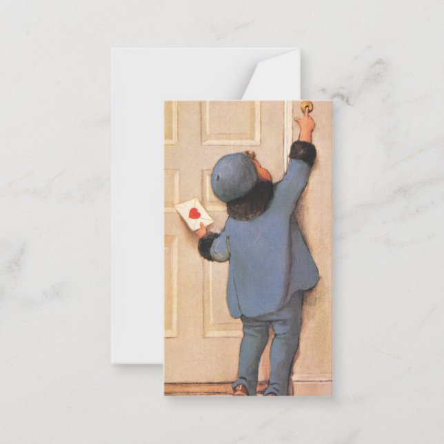 Vintage Love Letter by Jessie Willcox Smith Card (Front)