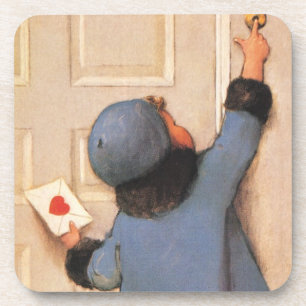 Vintage Love Letter by Jessie Willcox Smith Coaster