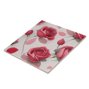Vintage Love Modern Rose Collection Tile
