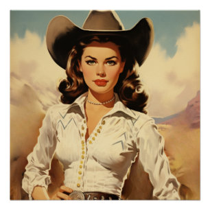Vintage Love on the Range: Wild West Whispers Poster