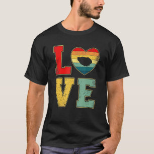 Vintage Love Oyster Retro 70s 80s Heart Farm Anima T-Shirt