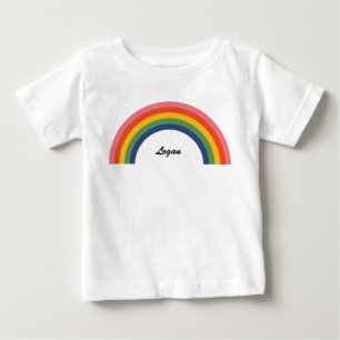 Vintage Love Rainbow Name Baby T-Shirt