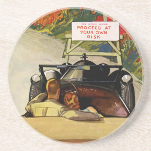 Vintage Love, Road Closed Proceed at Your Own Risk Coaster