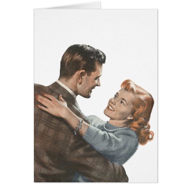 Vintage Love Romance Newlyweds Shall We Dance? (Front)