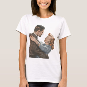 Vintage Love Romance Newlyweds Shall We Dance? T-Shirt
