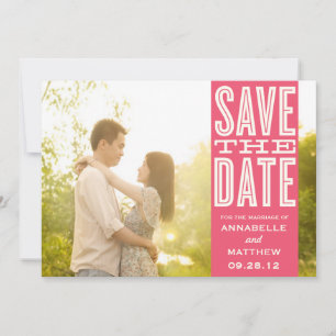 VINTAGE LOVE SAVE THE DATE ANNOUNCEMENT