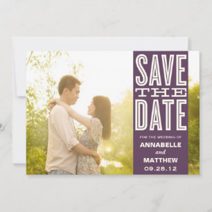 VINTAGE LOVE SAVE THE DATE ANNOUNCEMENT