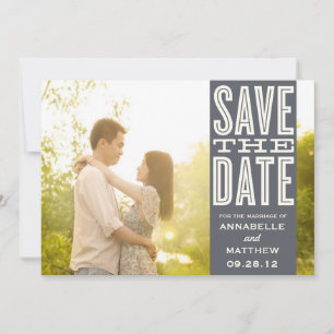 VINTAGE LOVE SAVE THE DATE ANNOUNCEMENT