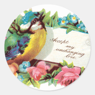 Vintage Love Stickers - Little Bird