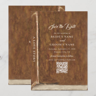 Vintage Love Story Fairyyale Library Book Wedding Save The Date
