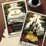 Vintage Love | Tarot Wedding Invitation<br><div class="desc">Introducing the Vintage Love invitation, where the magical realms of tarot and the romantic epochs of knights, ladies, and castles converge with grace. Infused with a hint of mystique from a Tarot motif, this invitation imbues an elegant aura to your wedding. Inspired by the Raider Waite style, the Tarot element...</div>