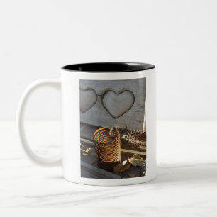 Vintage Love Two-Tone Coffee Mug