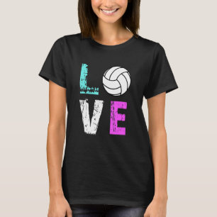Vintage Love Volleyball Sport T-Shirt