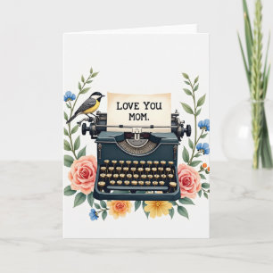 Vintage Love You Mom Card