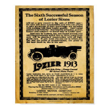 Vintage Lozier Automobile Print