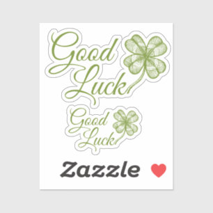 Vintage lucky four leaf clover. Shamrock.