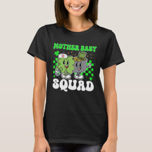 Vintage Lucky Mother Baby Squad St Patrick s Day T T-Shirt