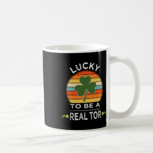 Vintage Lucky To Be A Realtor St Patrick Day Gift Coffee Mug