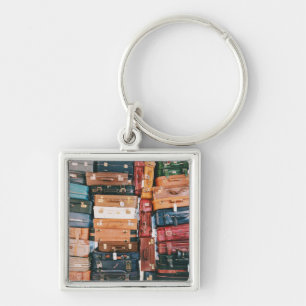 Vintage Luggage Baggage Keychain