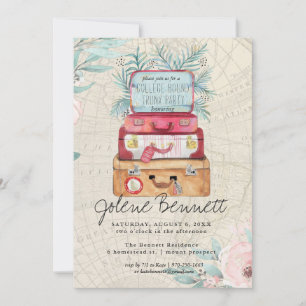 Vintage Luggage   Trunk Party Graduation