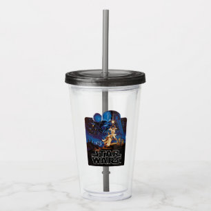 Vintage Luke Skywalker Lightsaber Theatrical Acrylic Tumbler