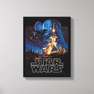 Vintage Luke Skywalker Lightsaber Theatrical Canvas Print
