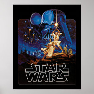 Vintage Luke Skywalker Lightsaber Theatrical Poster