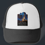 Vintage Luke Skywalker Lightsaber Theatrical Trucker Hat<br><div class="desc">Grab a piece of cinematic history. This design features the legendary "Style B" artwork created by the Hildebrandt Brothers for the original 1977 release of Star Wars: Episode IV - A New Hope. With its vibrant blues, glowing lightsabers, and the looming shadow of Darth Vader, this graphic perfectly captures the...</div>